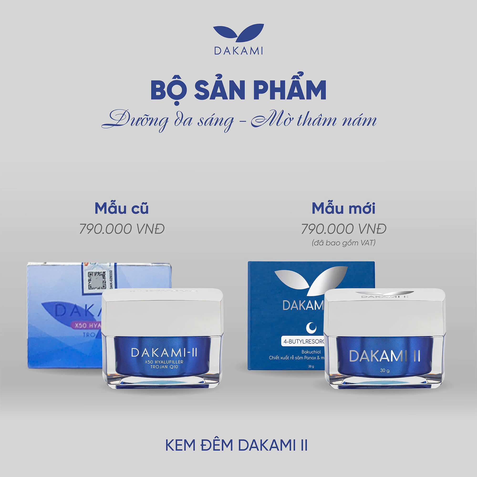 Kem Face Dakami II Ban Đêm 30g Phiên Bản Mới