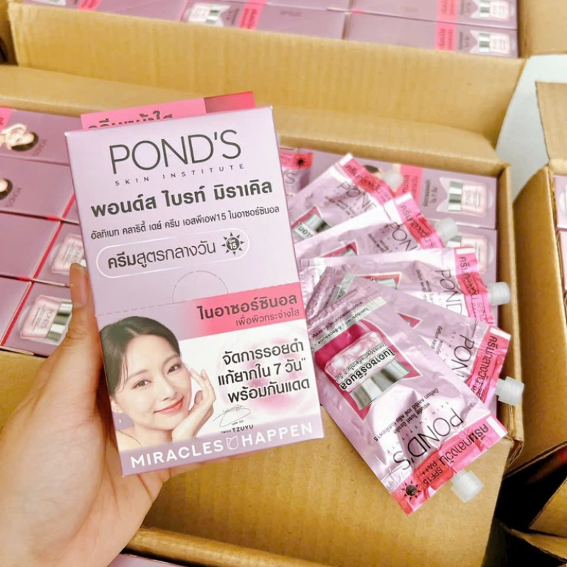 Kem Dưỡng Da Mặt Pond's Thái Lan Hộp 6 Gói x 6,5g
