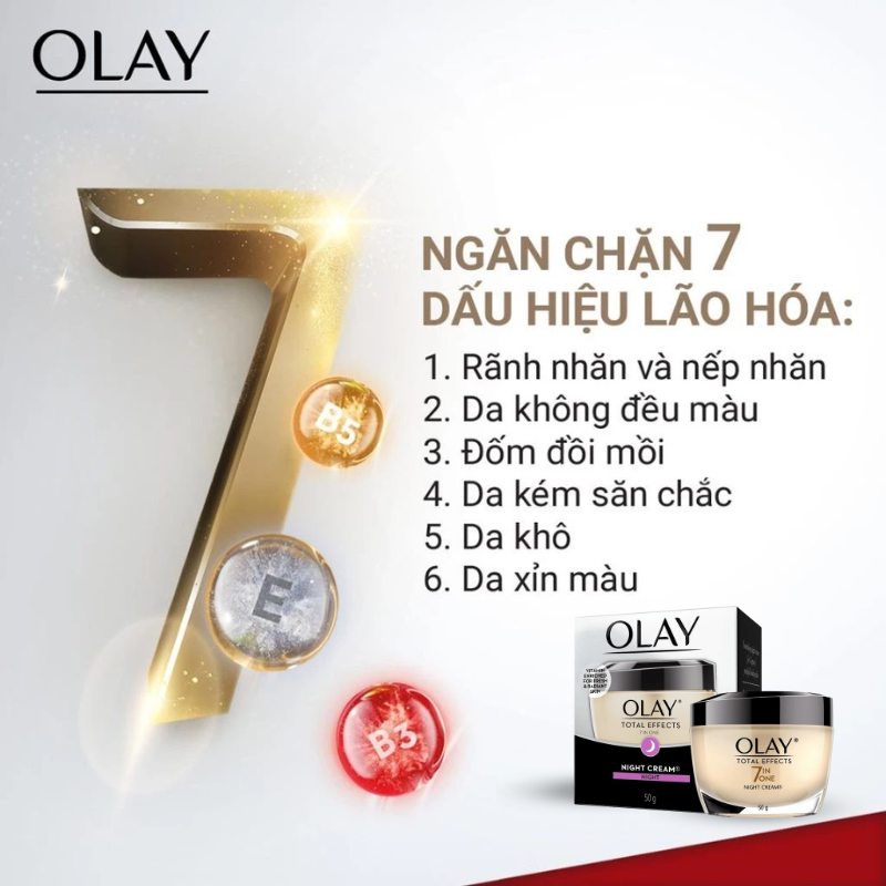 Hình minh họa 7 dấu hiệu lão hóa được dòng sản phẩm nhấn mạnh