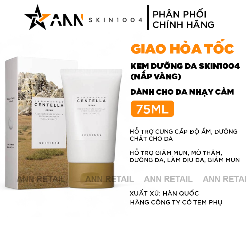 Kem Dưỡng Ẩm Rau Má Skin 1004 Madagascar Centella Cream 75ml