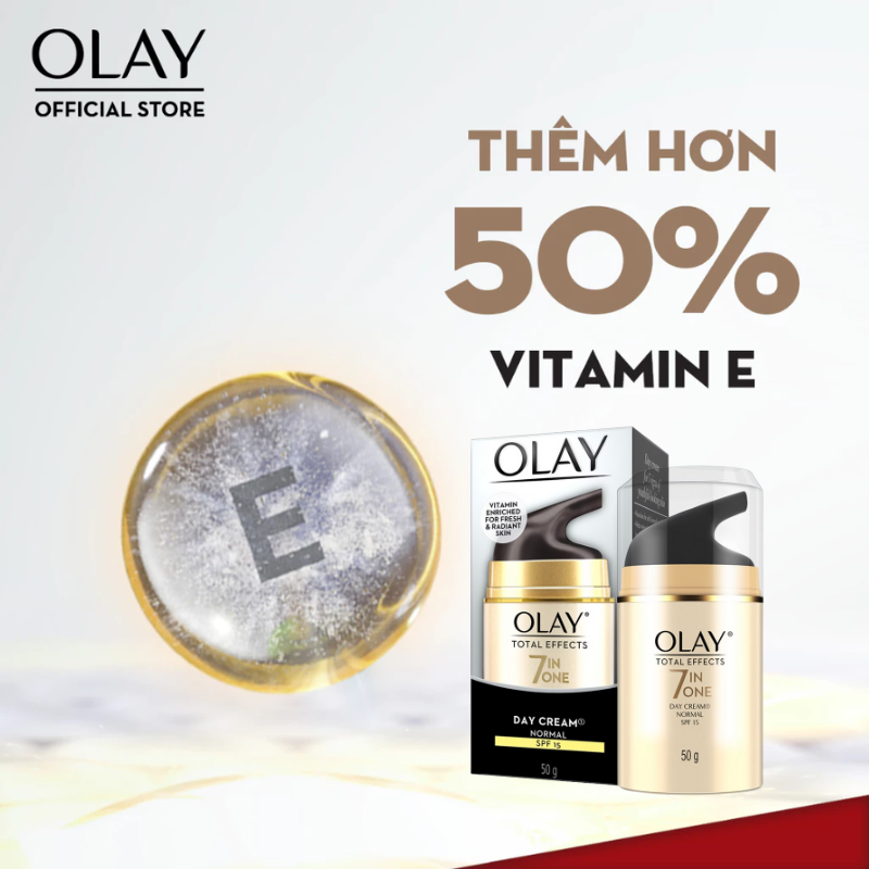 Kem Dưỡng Ẩm Ban Ngày Olay Total Effects 7 In One SPF 15 50g