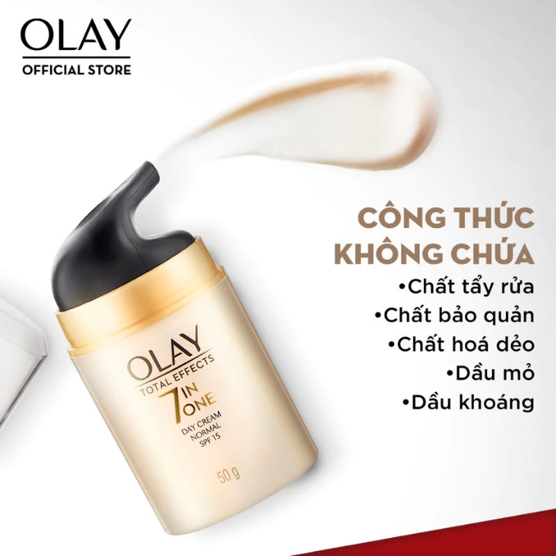 Kem Dưỡng Ẩm Ban Ngày Olay Total Effects 7 In One SPF 15 50g