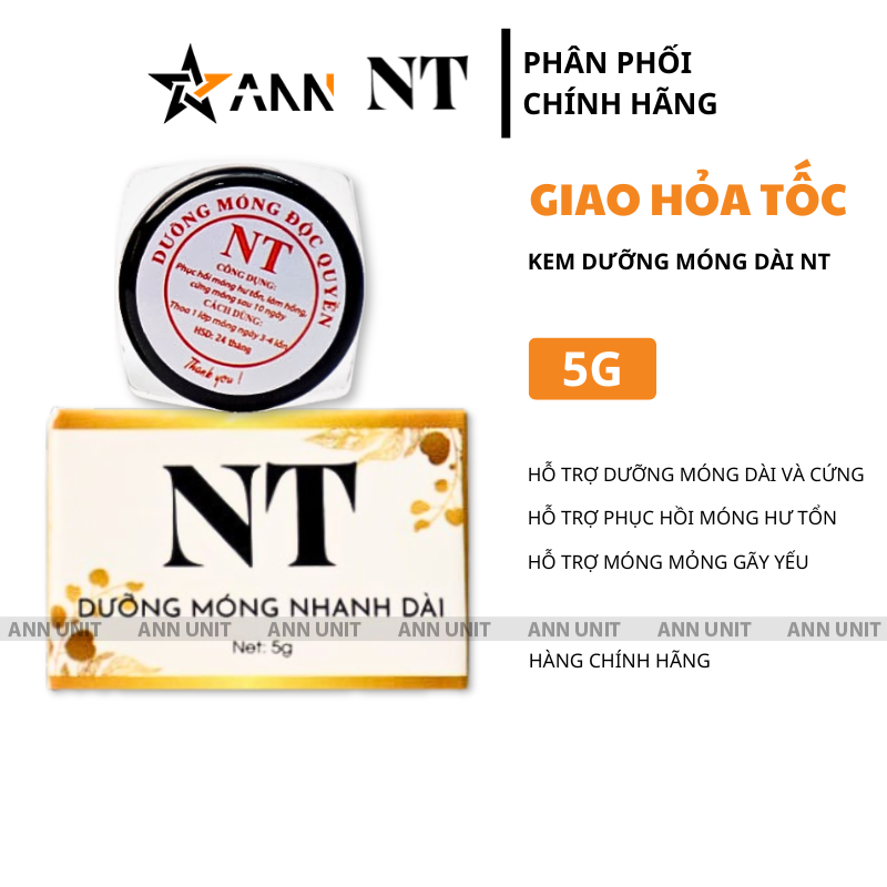 Hình ảnh sản phẩm và dung tích 5g