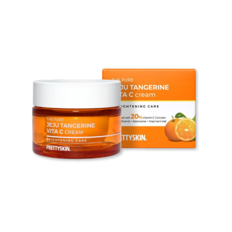 Khám phá Kem Dưỡng Prettyskin The Pure Jeju Tangerine Vita C Cream 52ml thuộc nhóm PrettySkin Hàn Quốc