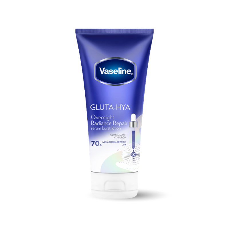 Hình ảnh Kem Dưỡng Thể Vaseline Màu Xanh 70X Gluta Hya Overnight - Phiên Bản Mới trong bộ sưu tập vaseline