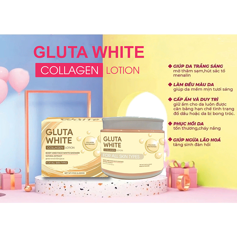 Minh họa các lợi ích chăm sóc da của dòng Collagen Lotion