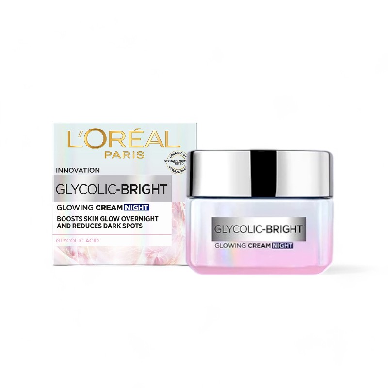 Khám phá Kem Dưỡng Trắng Da Loreal Paris Ban Đêm Glycolic-Bright Glowing Cream Night 50ml Loreal thuộc nhóm loreal paris