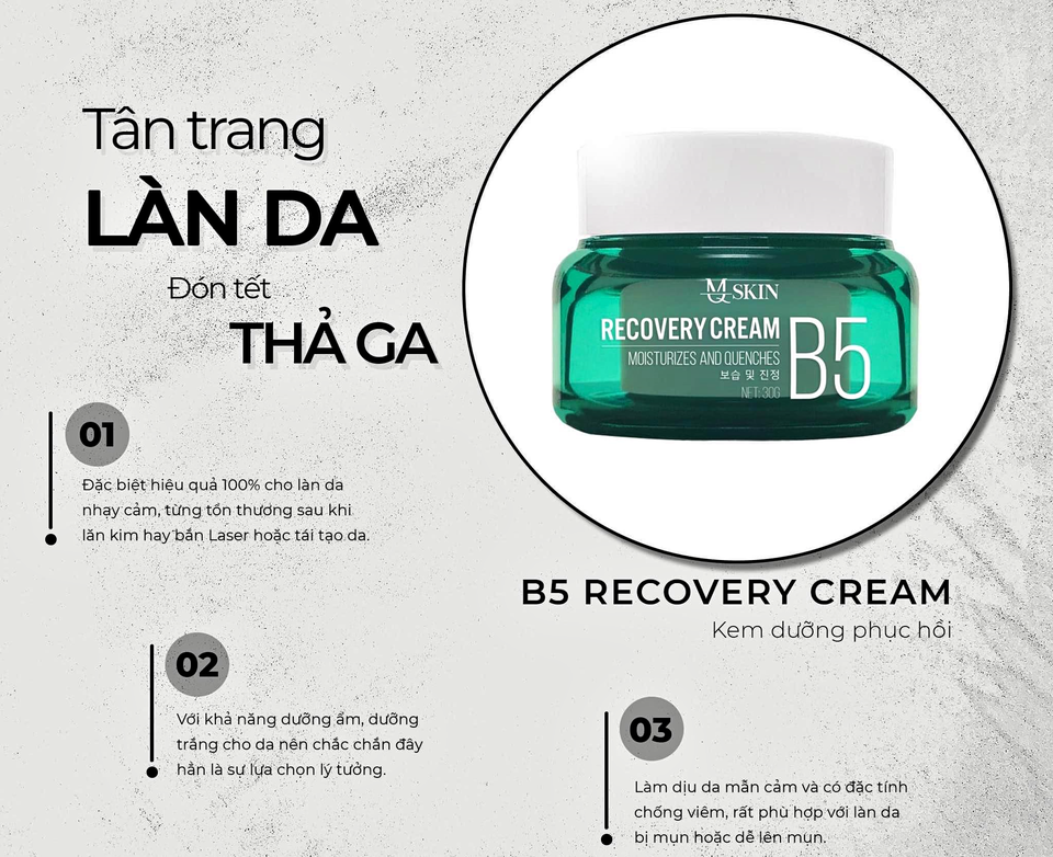 Thiết kế sản phẩm và định hướng kem dưỡng phục hồi da