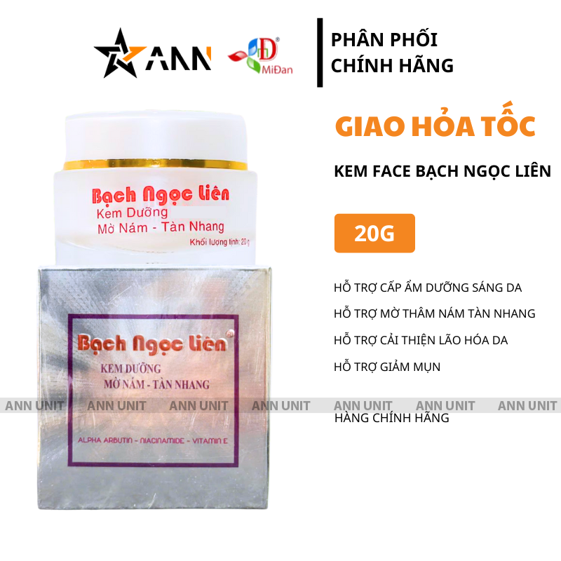 Hình ảnh mặt trước sản phẩm với quy cách 20g