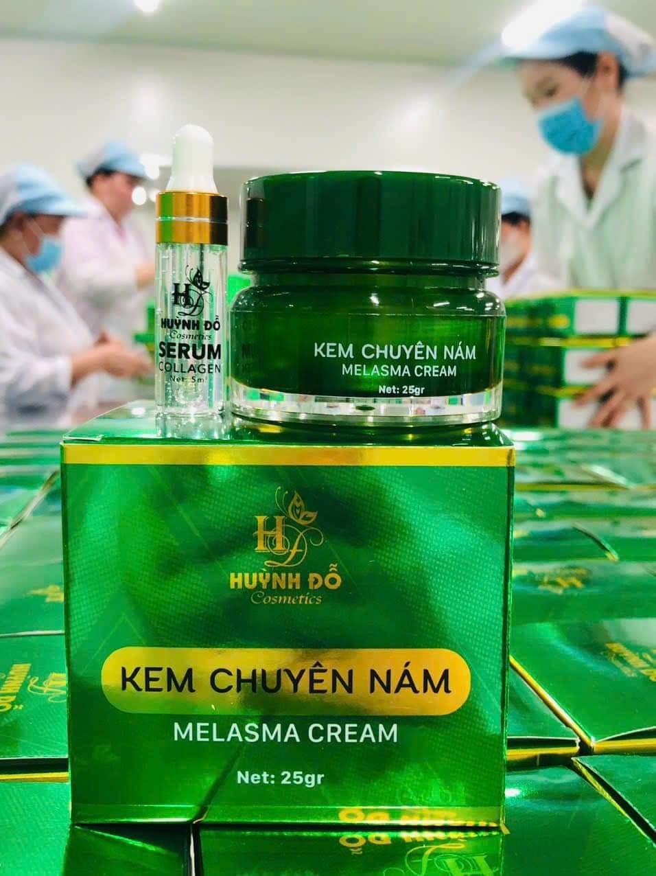 Bộ sản phẩm gồm hũ kem 25g và serum collagen 5ml
