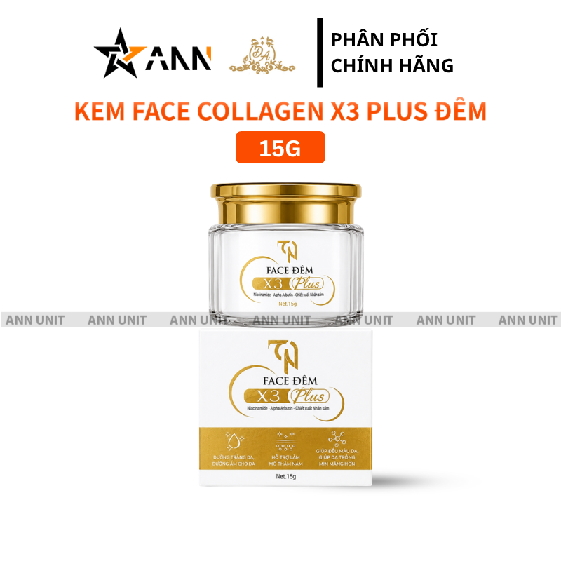 Hình ảnh hũ kem và hộp sản phẩm dung tích 15g