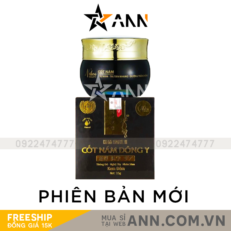 Kem Face Cốt Nám Đông Y Nicos Beauty Kem Đêm 15gr