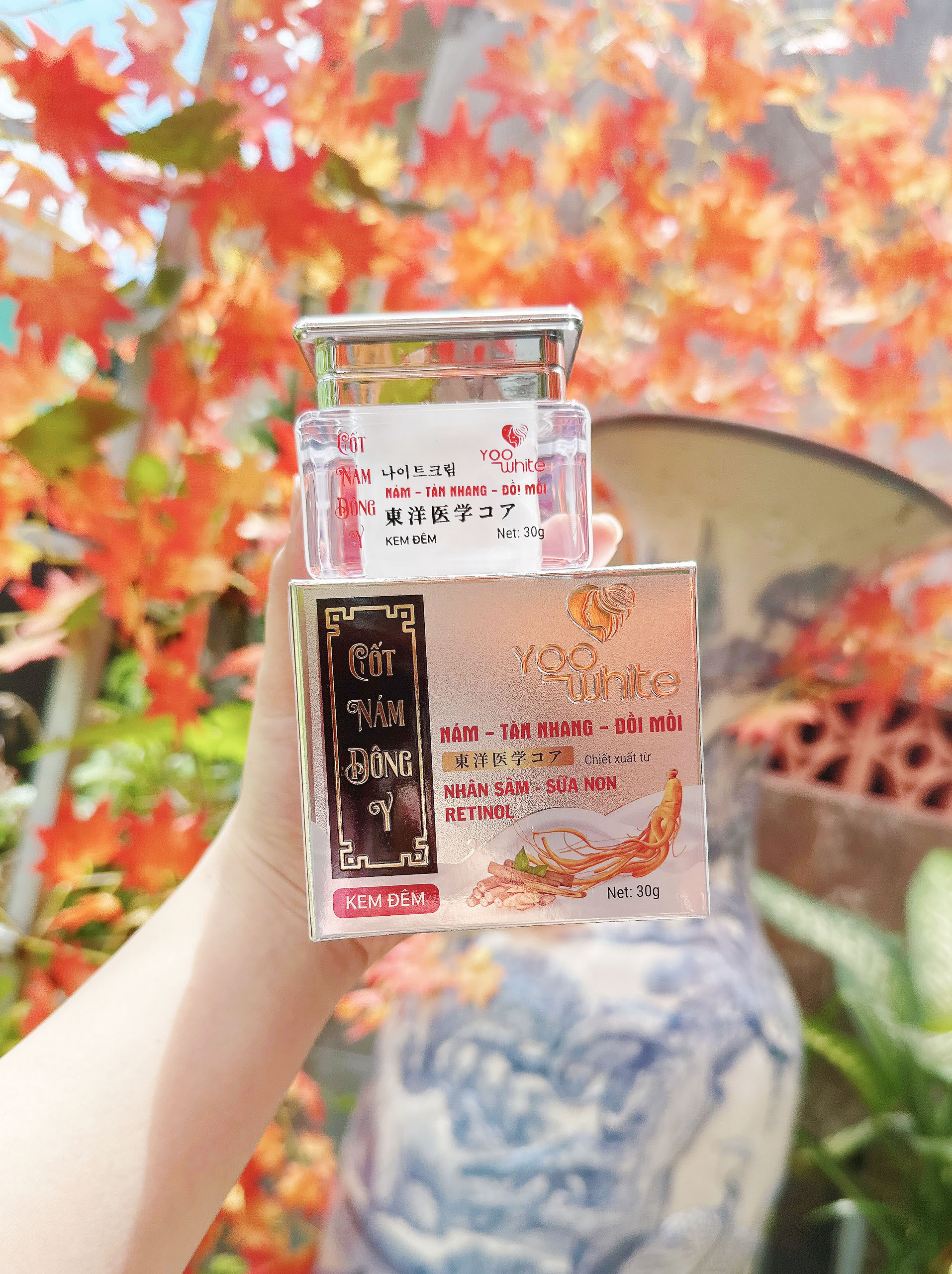 Kem Face Cốt Nám Đông Y Yoo White (Kem đêm) 30g