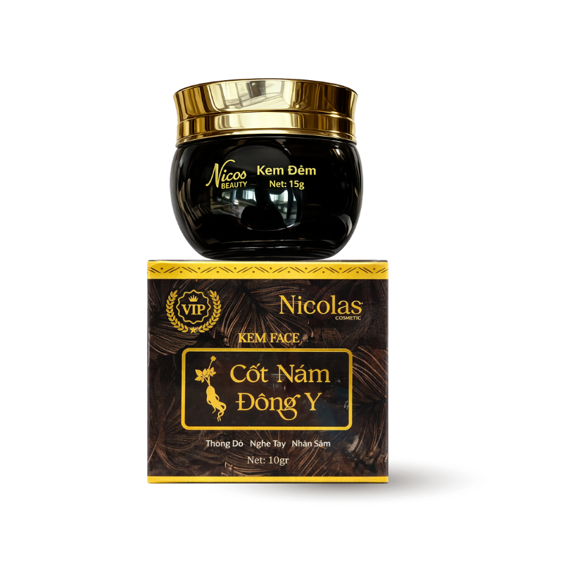 Khám phá Kem Face Cốt Nám Đông Y Nicolas Cosmetic Nicos Beauty Thanh Nhi 10g Ban Đêm Phiên Bản Mới thuộc nhóm mỹ phẩm thanh nhi
