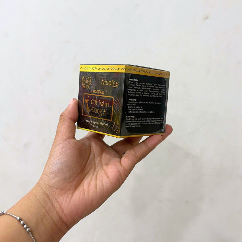 Kem Face Cốt Nám Đông Y Nicolas Cosmetic 10g Ban Đêm Phiên Bản Mới