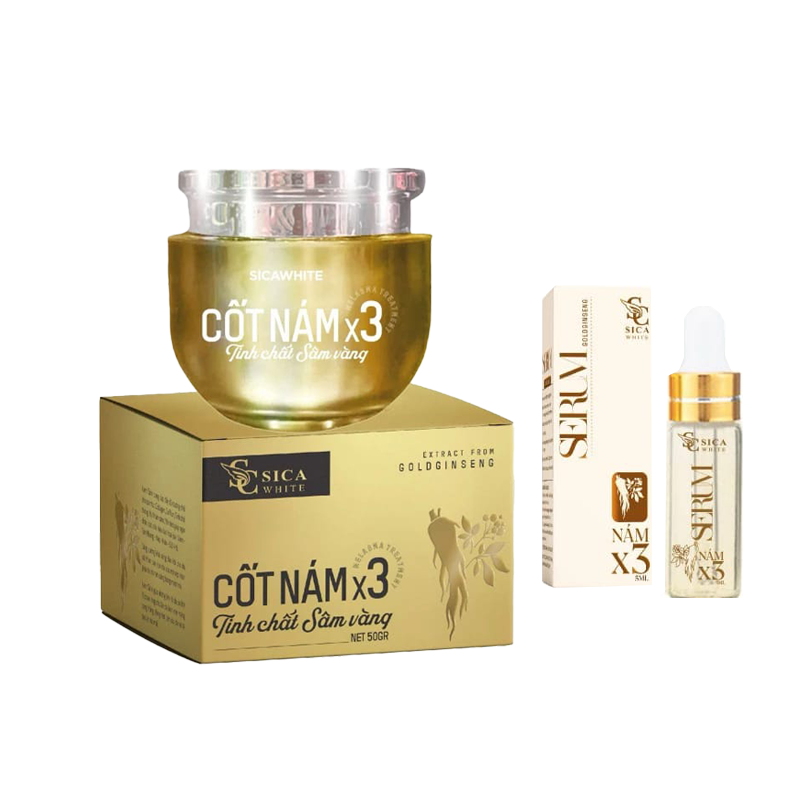 Kem Face Cốt Nám X3 Sica White Tinh Chất Sâm Vàng 30gr phù hợp để tham khảo khi chọn Sica White
