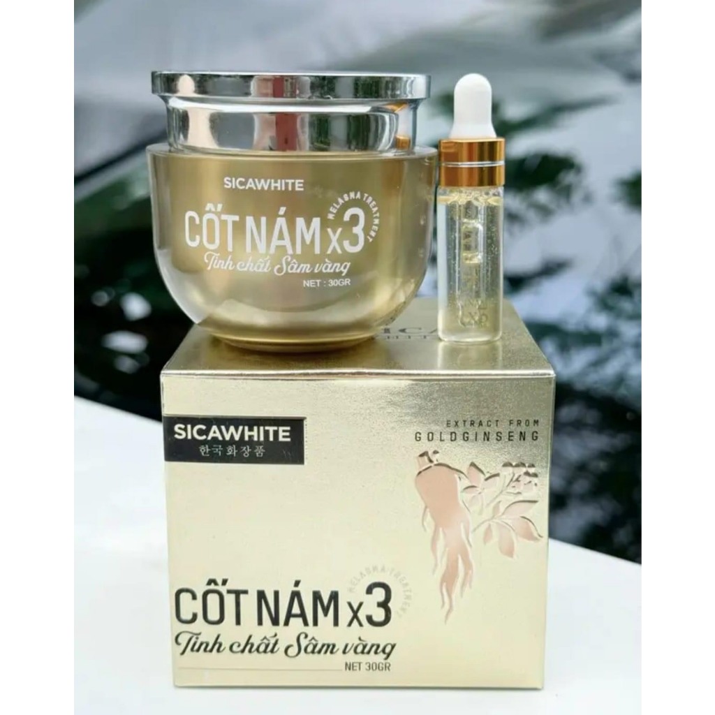 Kem Face Cốt Nám X3 Sica White Tinh Chất Sâm Vàng 30gr