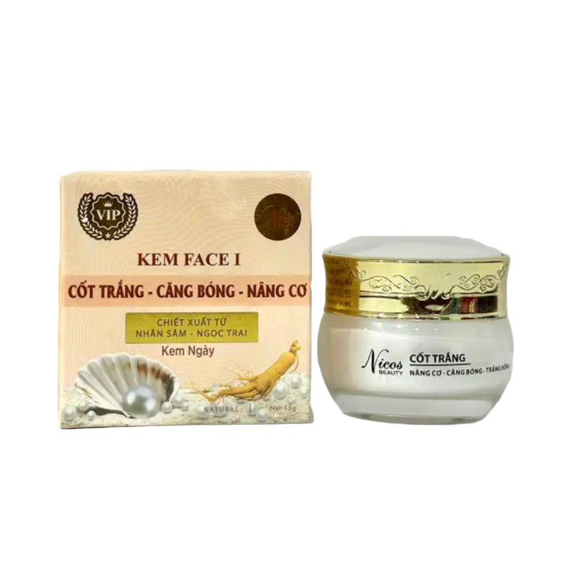 Kem Face Cốt Trắng Căng Bóng Nâng Cơ Nicos Beauty 15gr – một lựa chọn đáng tham khảo trong nicos beauty