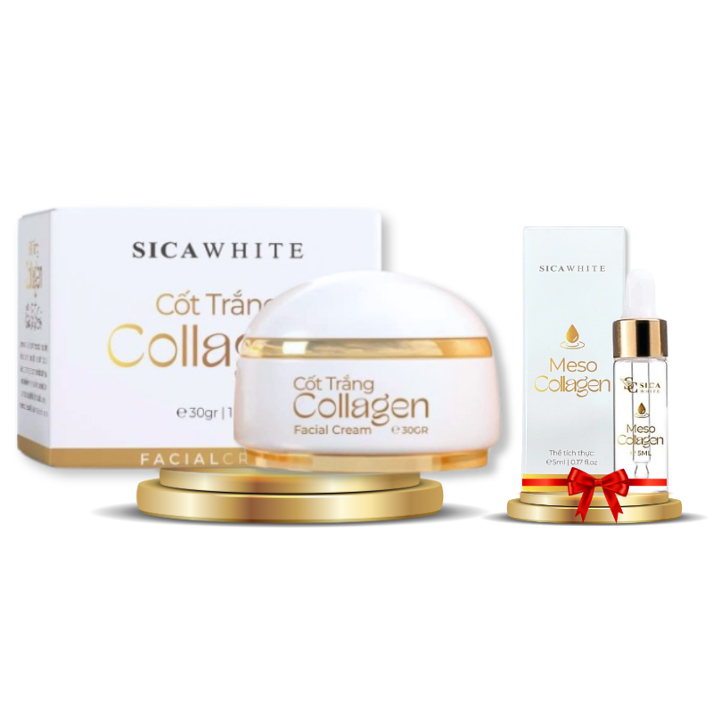Khám phá Kem Face Cốt Trắng Collagen 30g + Tặng Serum Meso 5ml Sica White - Hỗ Trợ Cải Thiện Lão Hóa Da thuộc nhóm sicawhite