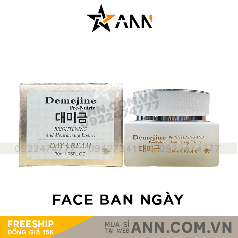 Hộp và hũ kem với tên dòng Day Cream 30g