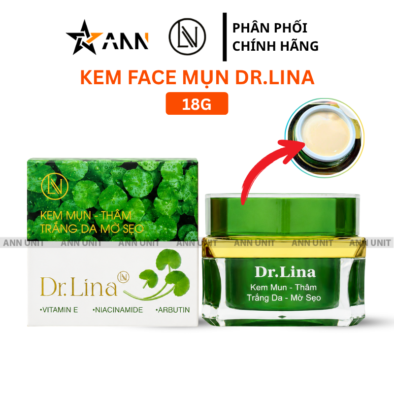 Hộp và hũ kem với tông xanh vàng đặc trưng