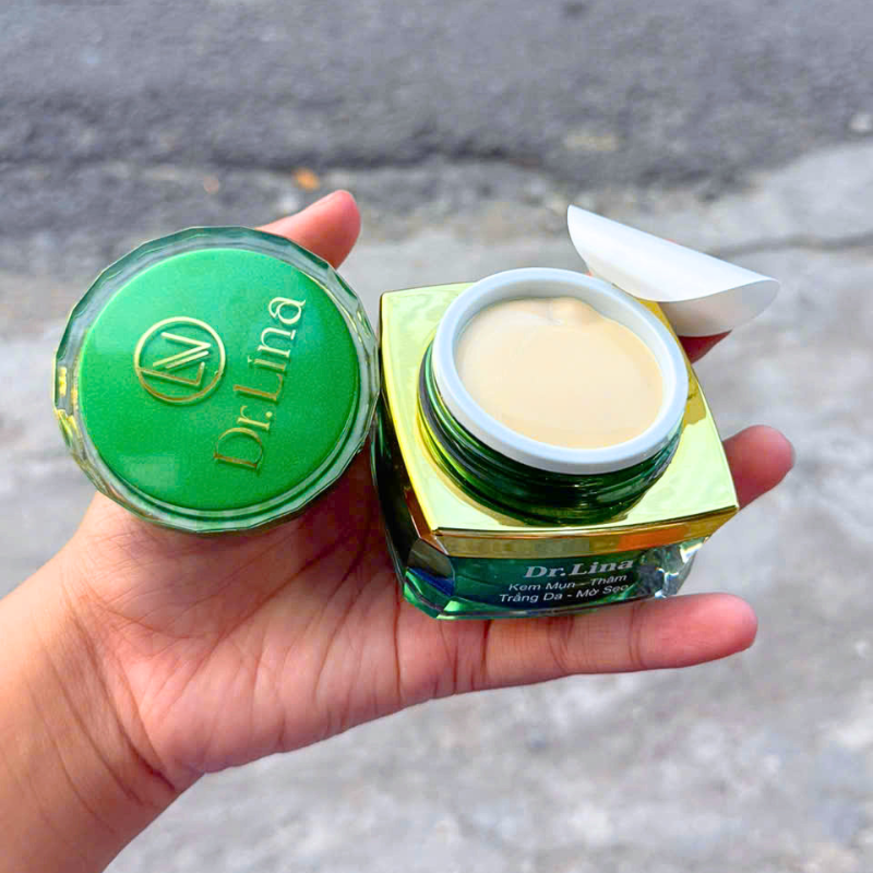 Kem Face Dr Lina Xanh Giảm Mụn Mờ Thâm Sáng Da Mờ Sẹo 18g
