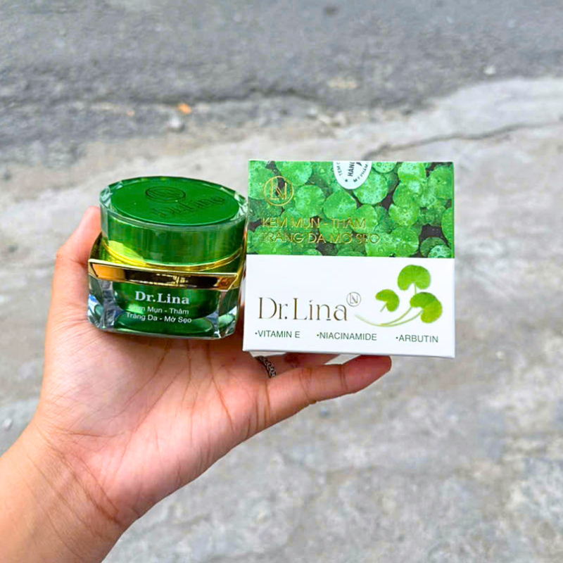 Kem Face Dr Lina Xanh Giảm Mụn Mờ Thâm Sáng Da Mờ Sẹo 18g