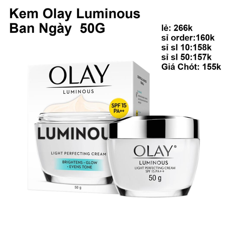 Kem dưỡng sáng da Olay Luminous ban ngày SPF 15 PA++ 50g