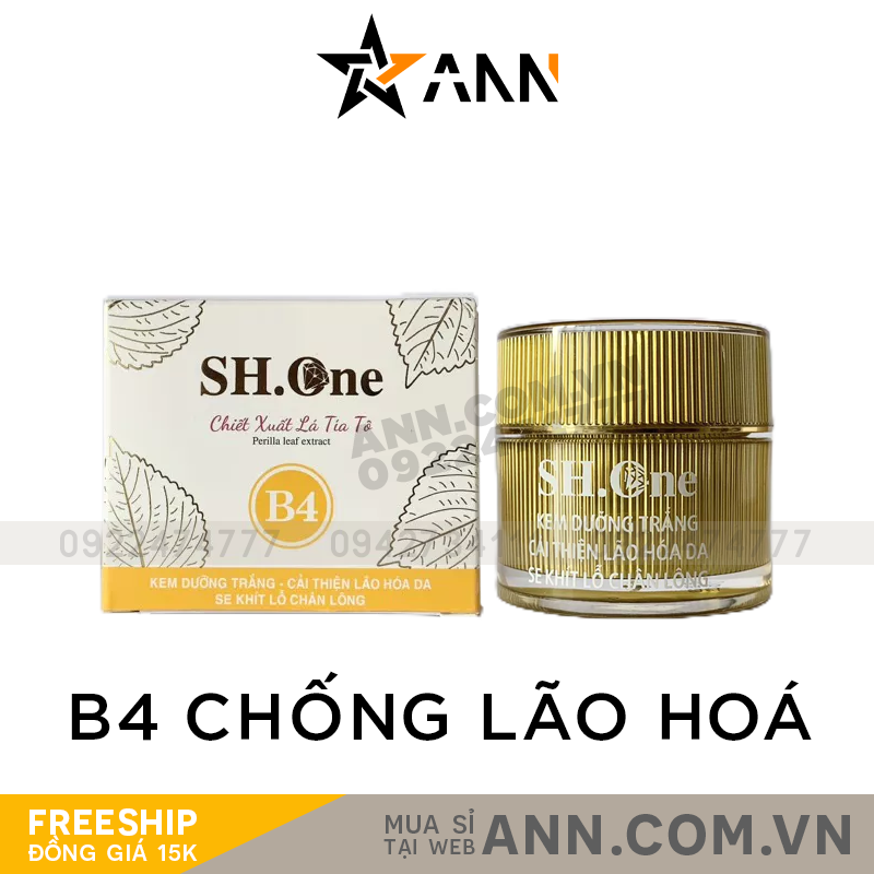 Mặt trước bao bì với ký hiệu B4 và tên dòng chiết xuất lá tía tô