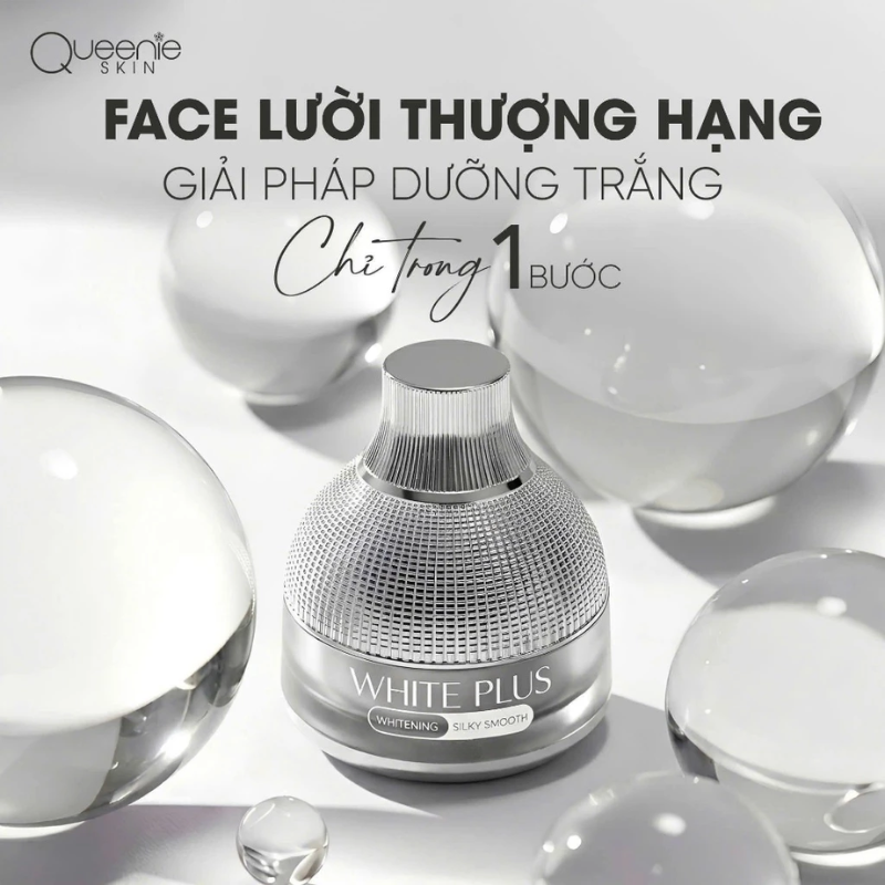 Kem Face Lười Thượng Hạng 2026 White Plus Queenie Skin 15g