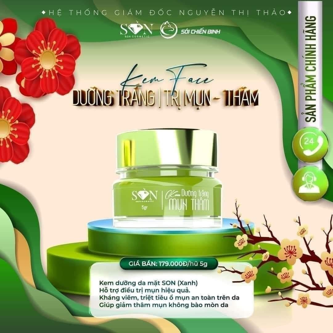 Hũ kem màu xanh 5g và thông tin công dụng nổi bật
