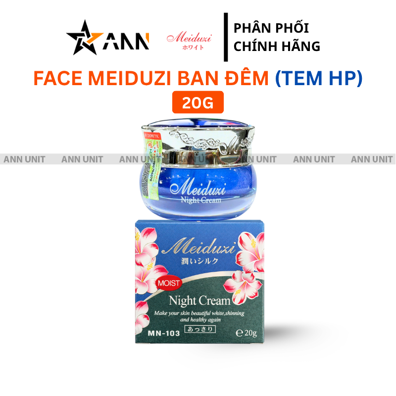 Hũ kem và hộp ngoài của dòng ban đêm 20gr