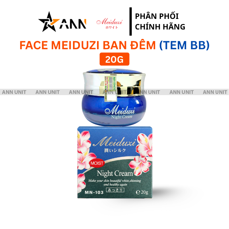 Hũ kem và hộp sản phẩm phiên bản ban đêm 20gr