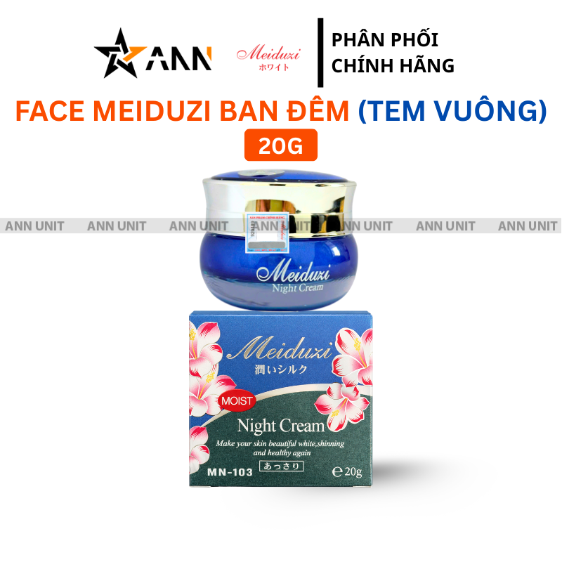 Hũ xanh và hộp sản phẩm tem vuông 20gr