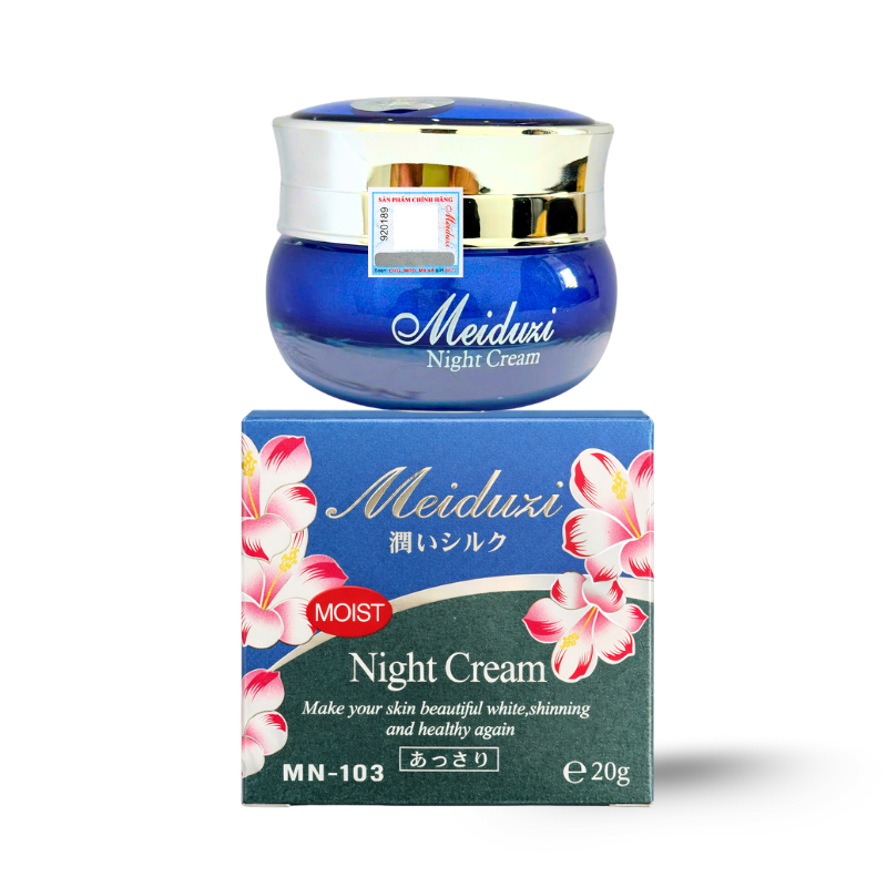 Kem Face Meiduzi Xanh Ban Đêm Tem Vuông 20gr - Phiên Bản Mới phù hợp để tham khảo khi chọn mỹ phẩm meiduzi