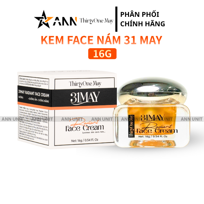 Kem Face Nám Radiant 31may - Kem Dưỡng Radiant Thirty One May 16g