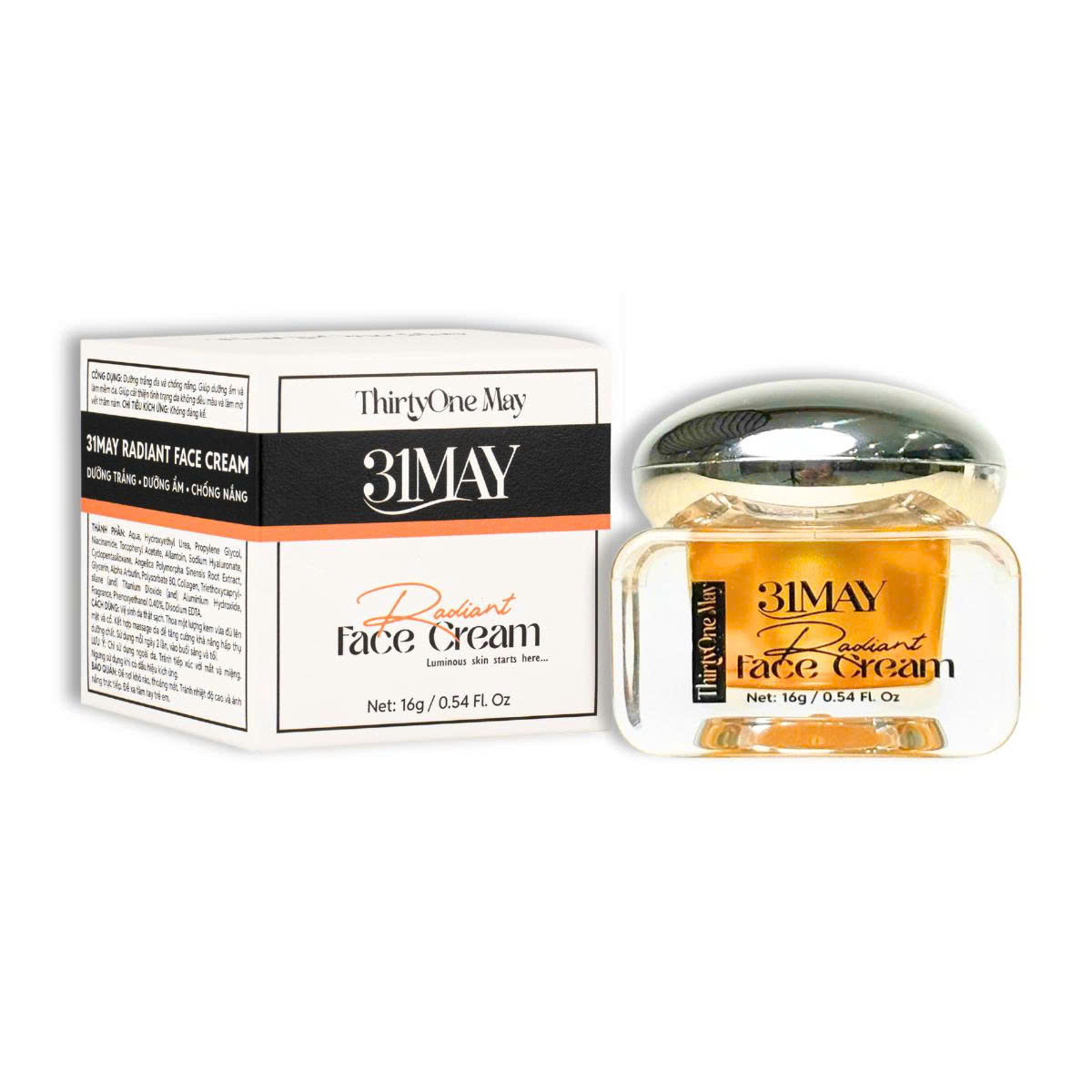 Kem Face Dưỡng Trắng Mờ Nám 31may Radiant - Kem Dưỡng Radiant Thirty One May 16g phù hợp để tham khảo khi chọn mỹ phẩm 31may