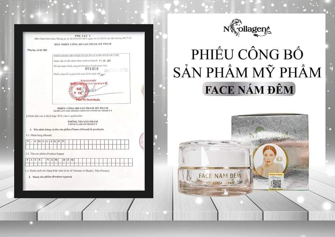 Hình nhận diện sản phẩm kèm phiếu công bố mỹ phẩm