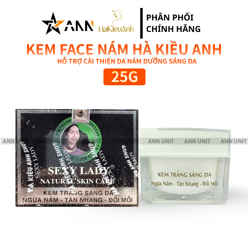 Bao bì sản phẩm và hũ kem trong bộ nhận diện Sexy Lady