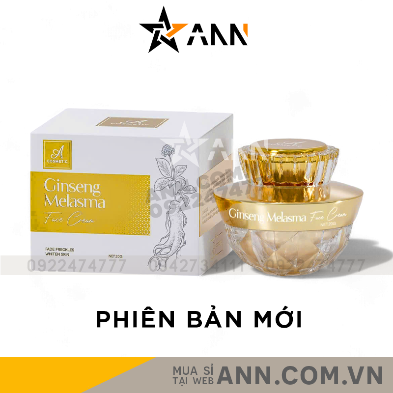 Kem Face Nám Nhân Sâm Ginseng Melasma A Cosmetics 20g