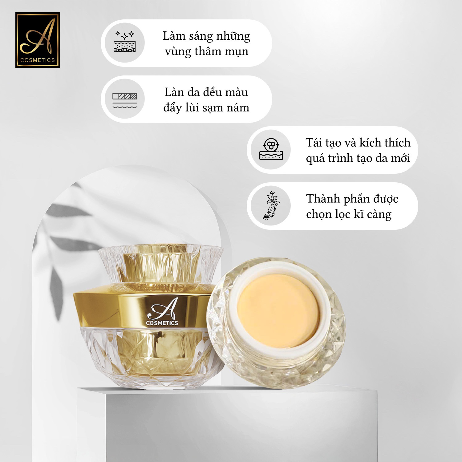 Kem Face Nám Nhân Sâm Ginseng Melasma A Cosmetics 20g