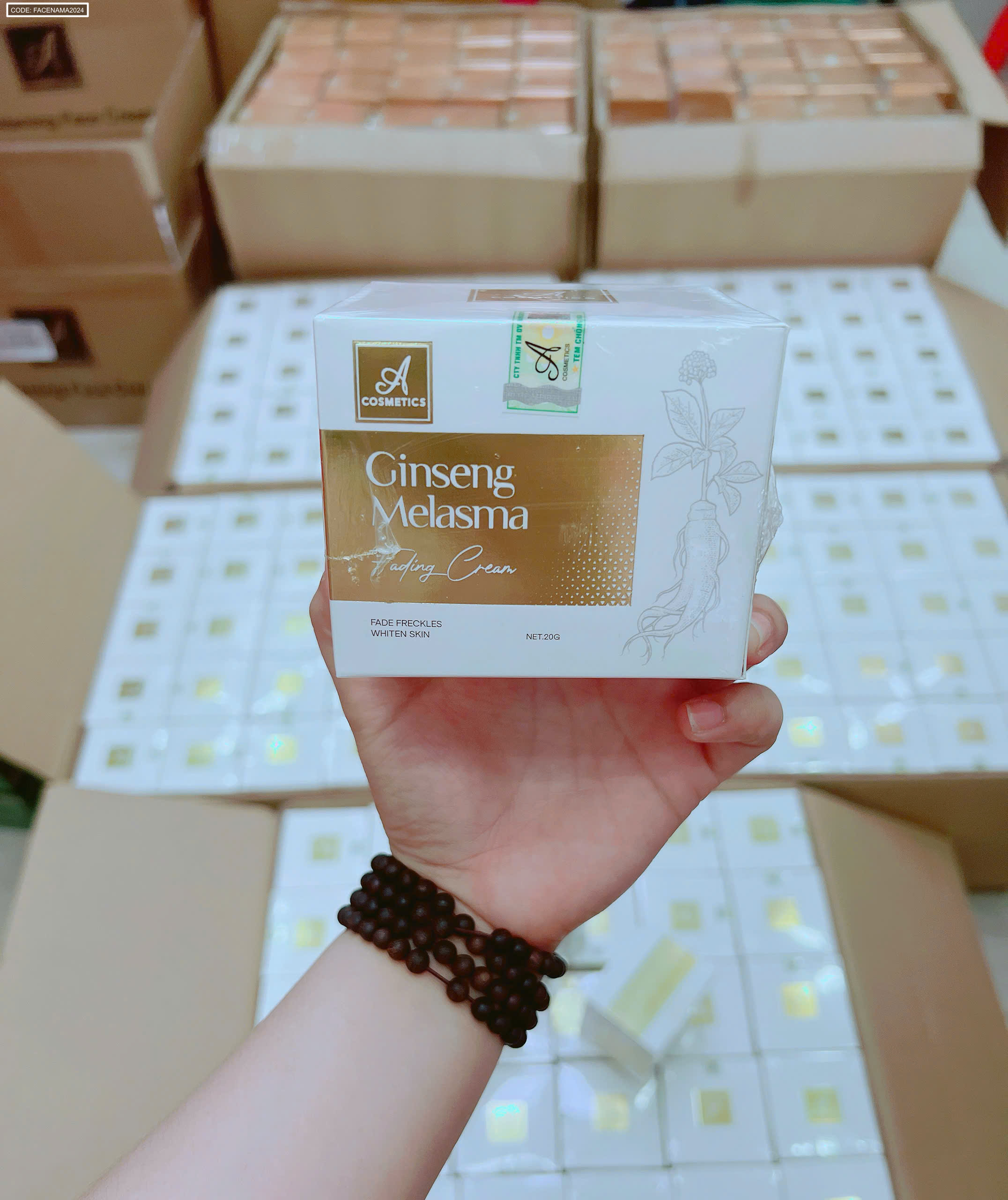 Kem Face Nám Nhân Sâm Ginseng Melasma A Cosmetics 20g