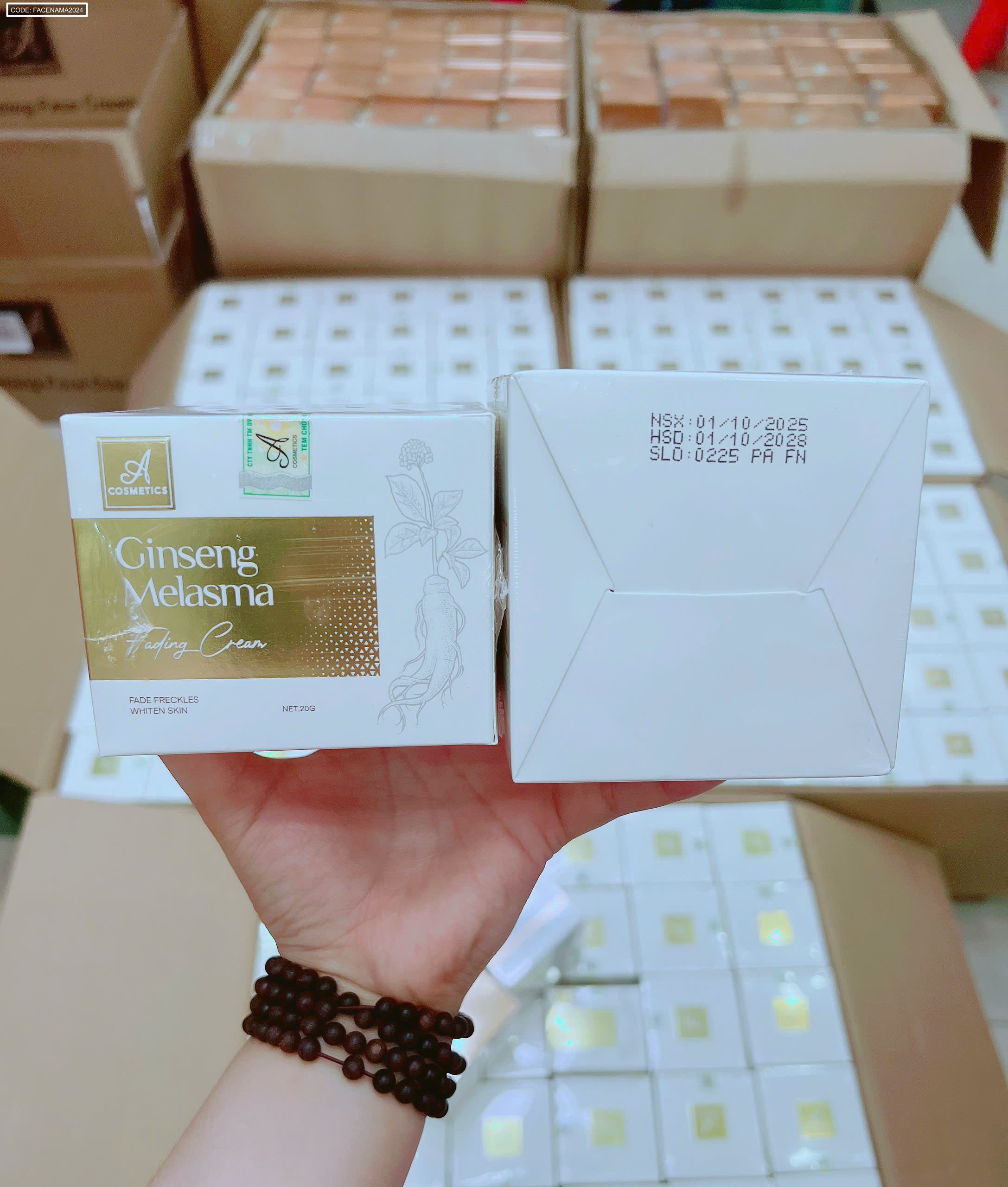 Kem Face Nám Nhân Sâm Ginseng Melasma A Cosmetics 20g