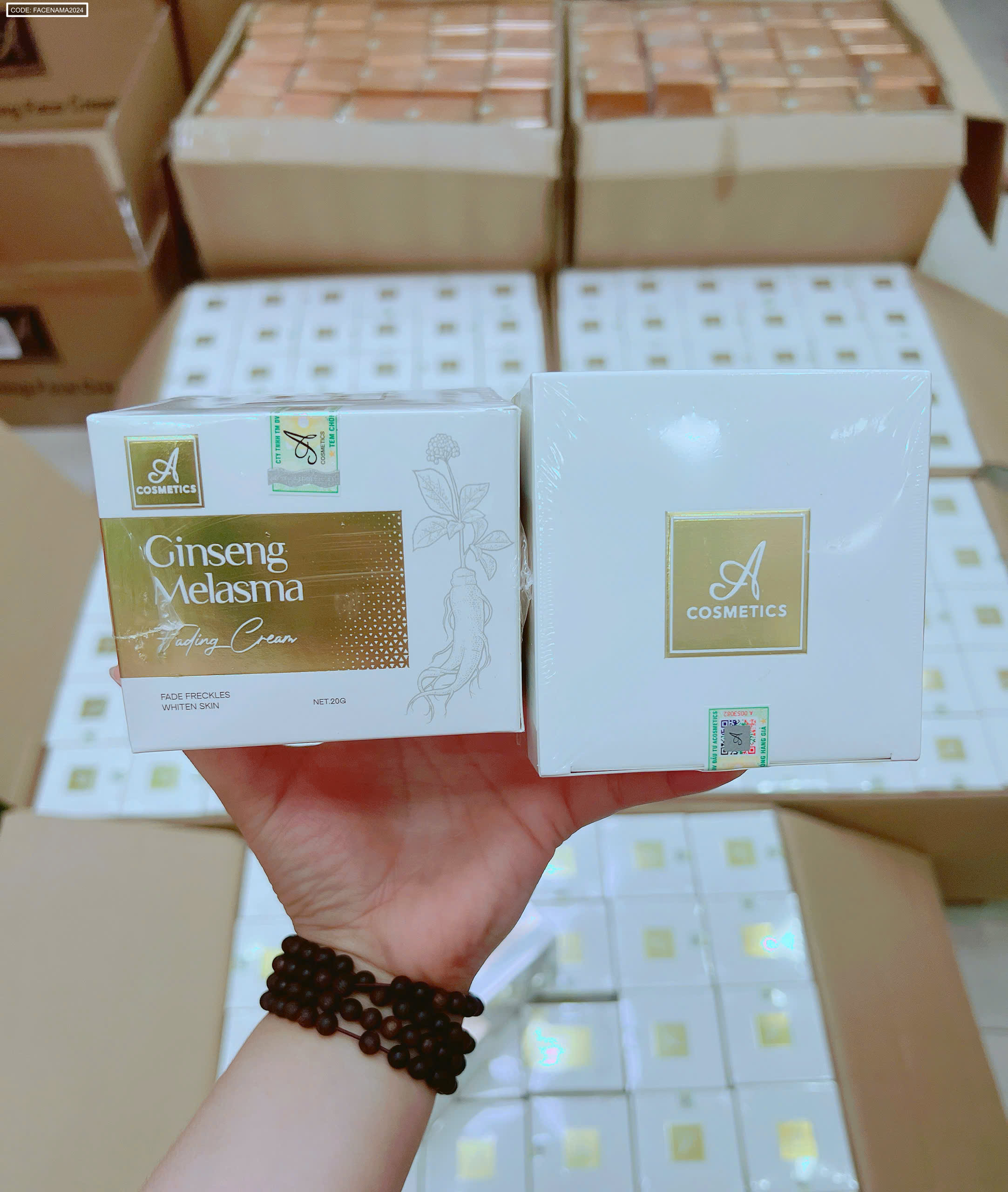 Kem Face Nám Nhân Sâm Ginseng Melasma A Cosmetics 20g
