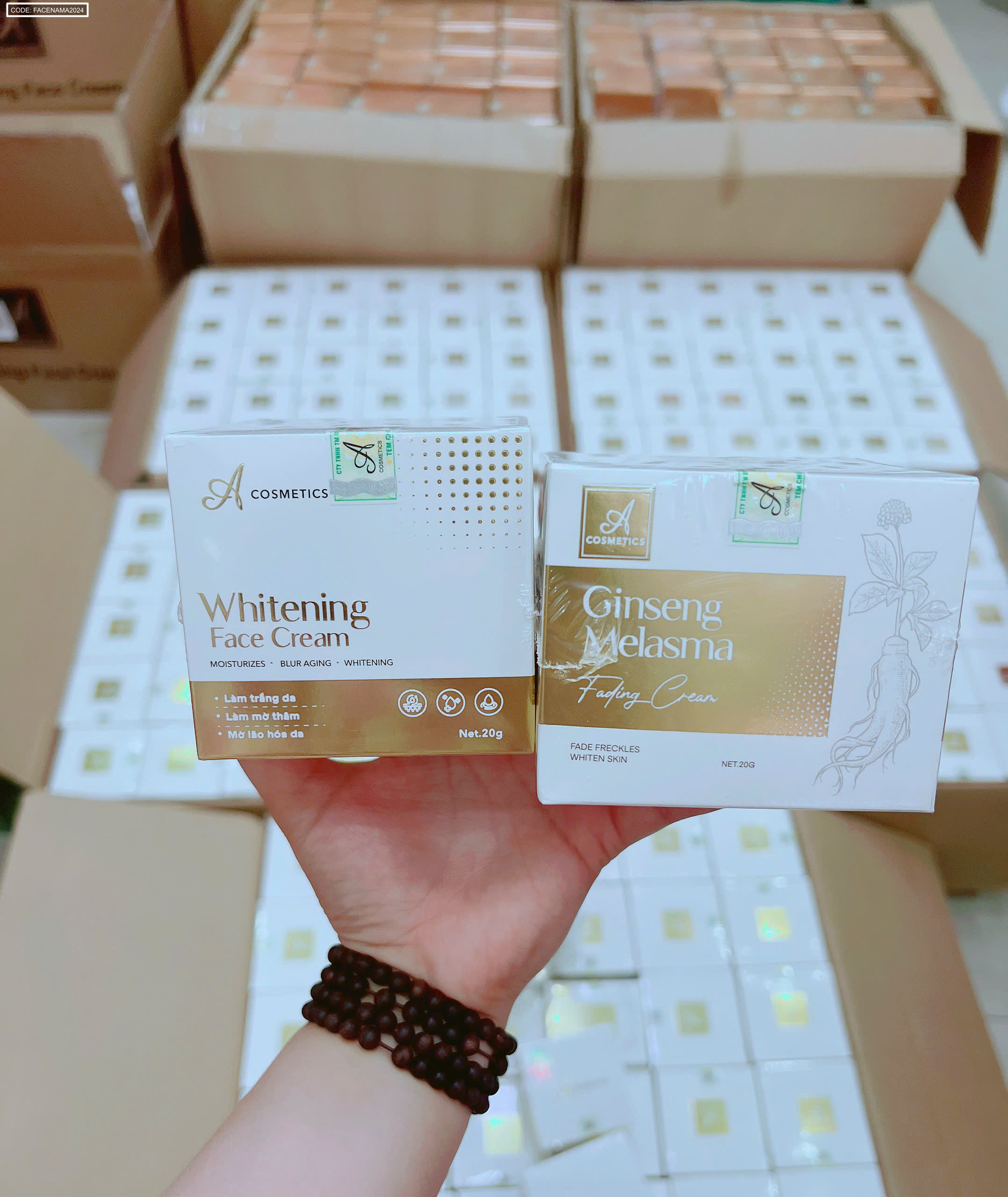 Kem Face Nám Nhân Sâm Ginseng Melasma A Cosmetics 20g