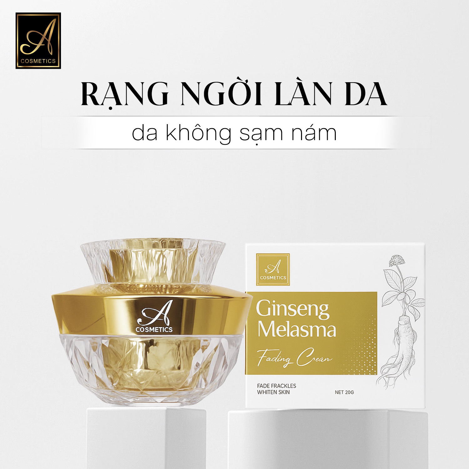 Kem Face Nám Nhân Sâm Ginseng Melasma A Cosmetics 20g