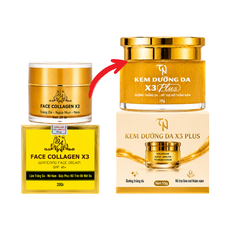 Khám phá Kem Face Nén Collagen X3 Plus Đông Anh 15g Phiên Bản Mới thuộc nhóm collagen x3