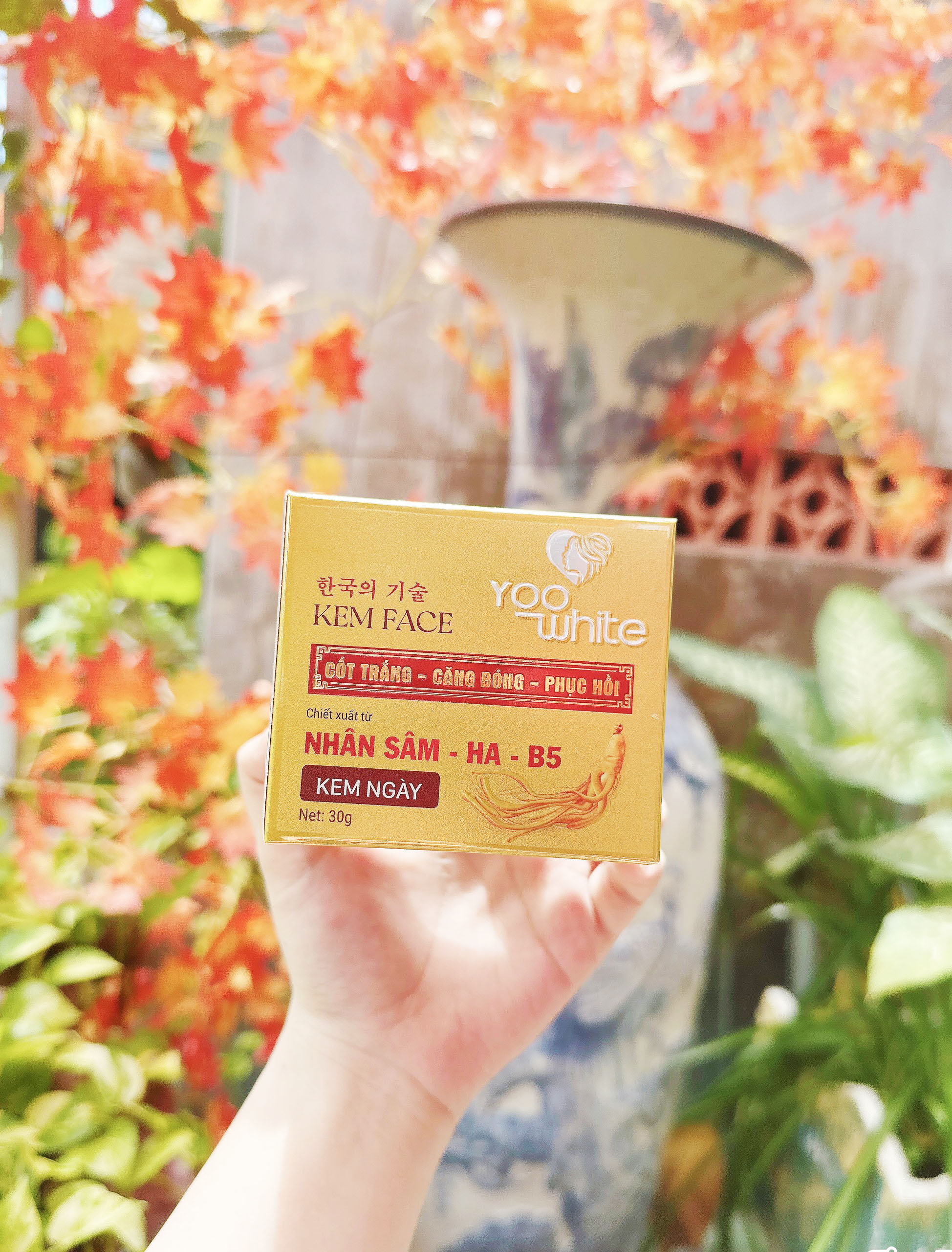 Kem Face Cốt Trắng Nhân Sâm Yoo White Kem Ngày 30g