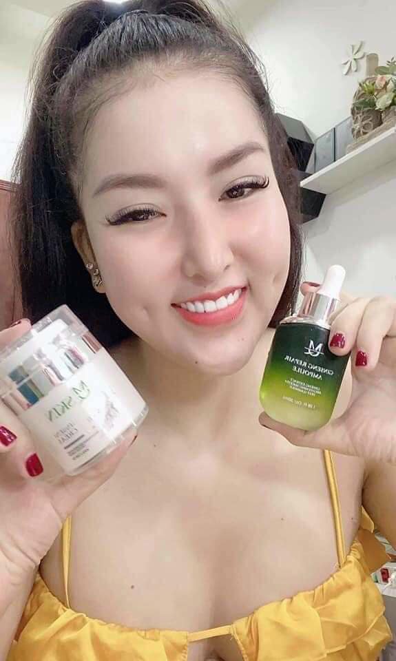 Kem Face Nhân Sâm MQ Skin Ginseng White Cream 30g