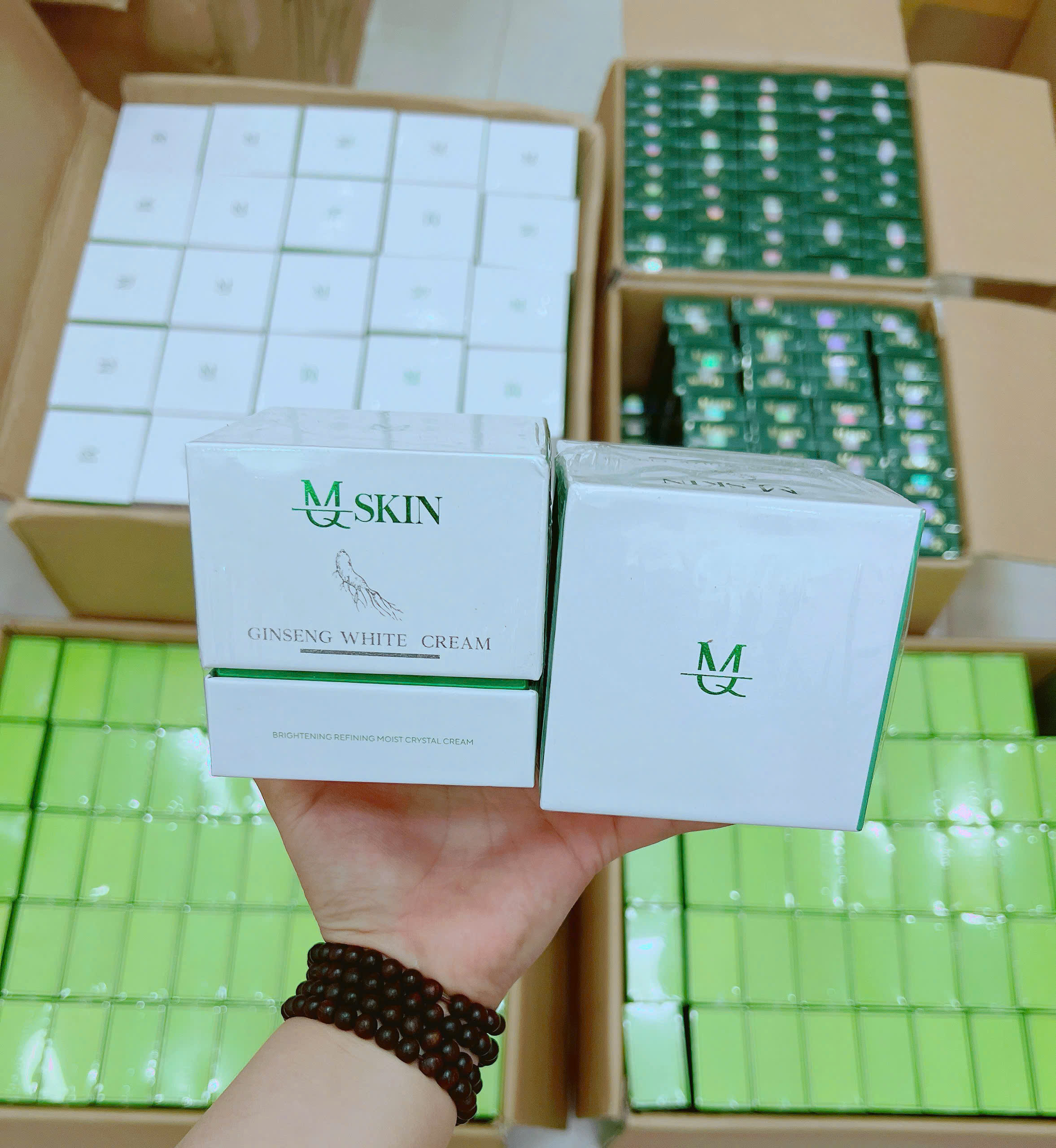 Kem Face Nhân Sâm MQ Skin Ginseng White Cream 30g